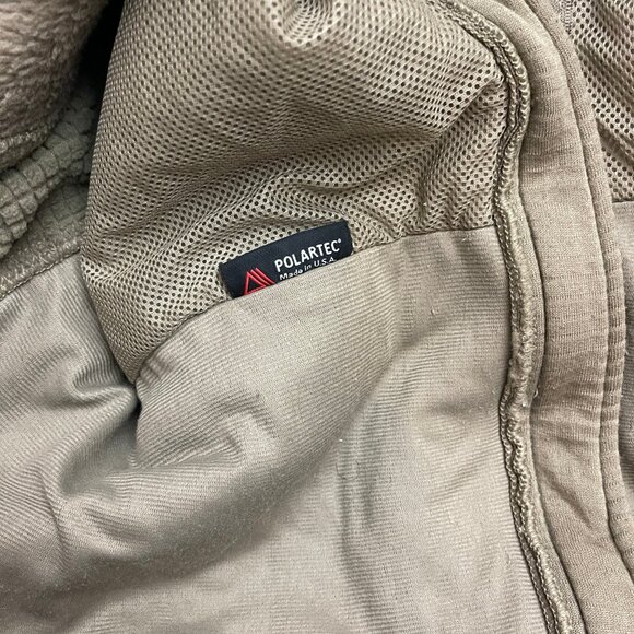 ECWCS Gen III US Army Fleece Jacket Men’s Large Long Brown Cold Weather Polartec - Picture 6 of 10